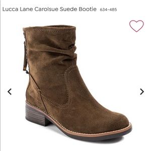 Lucca Lane Carolsue Suede Bootie Moss